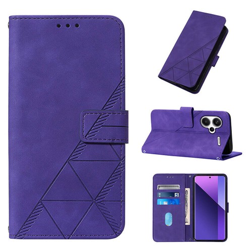 Leather embossed wallet phone - leather,