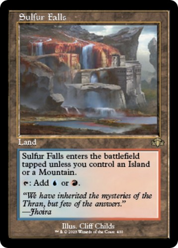 Sulfur falls - sulfur, (retro