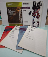 4 x Trinity Flute books: Trinity Performer's Series (used) VGC free postage