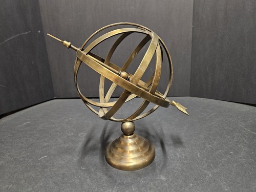 Brass armillary sphere - w, arrow