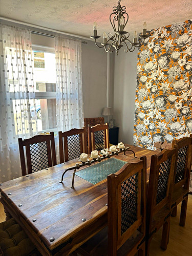Indian wood rectangular dining - indian,
