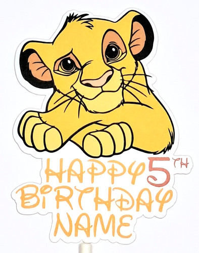 Personalised lion king - personalised,
