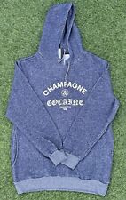 Crooks & Castles Champagne & Cocaine Speckle Navy Hoodie Size Medium