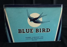 Large Vintage Blue Bird Toffees  Harry Vincent  7lb Advertising Tin