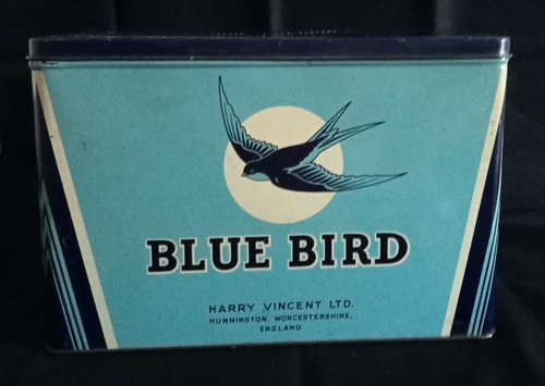 Large vintage blue bird - blue,
