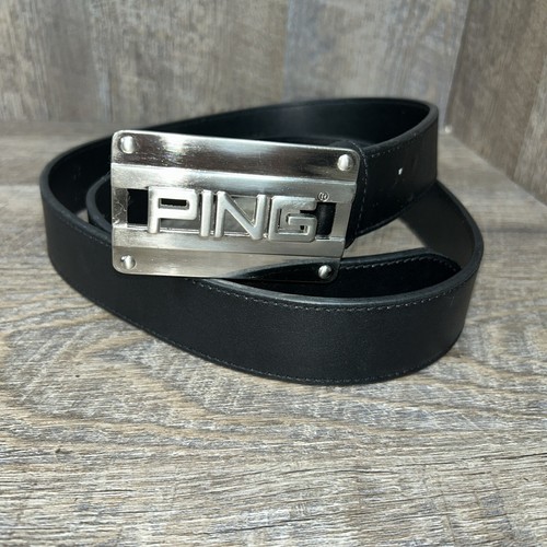 Ping golf belt black leather - golf,