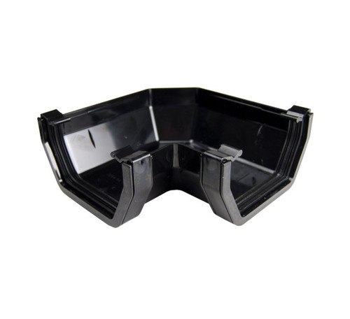Black square gutter angle - 90°,