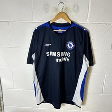 Vintage Chelsea Football Shirt Mens 2XL XXL Blue Umbro 2005/06 Training Kit
