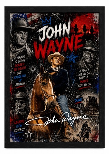 John wayne signed - wayne,