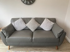 Next Grey Leather Sofa