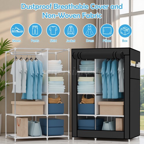 Wardrobe with hanging rail - wardrobe,