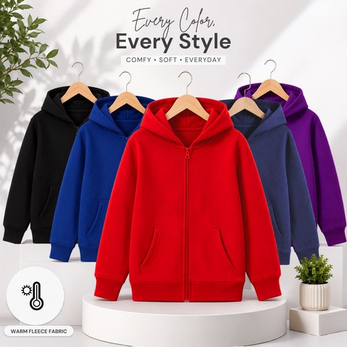 Girls boys kids zipper - zipper, hoodie