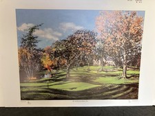 GOLF Signed Ltd Ed Print 18th Green Meldrum House Scotland by Morgan Fisher