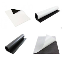 HEAVY DUTY 0.8 (Motorway Grade) MAGNETIC SHEETS WHITE GLOSS/ADHESIVE A6/5/4/ROLL