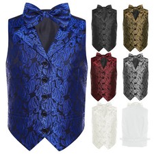Boys Formal Tuxedo Suit Vest