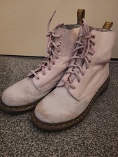 Scruffy Baby Pink Doc Martens