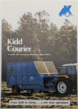 Original Kidd Courier Self Loading Silage Trailer 1 Sheet Brochure, c 1980's