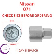 WHEEL SECURITY MASTER LOCKING NUT KEY 071 BOLT SOCKET REMOVER FOR NISSAN