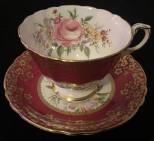 Paragon cup saucer pink rose - saucer,