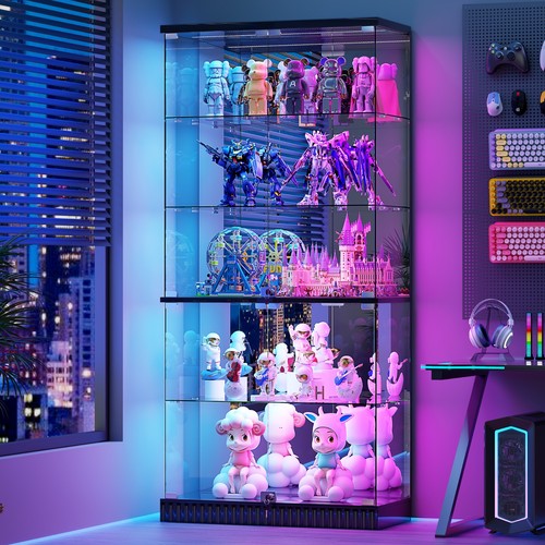 Tier frameless glass display - 5-tier,