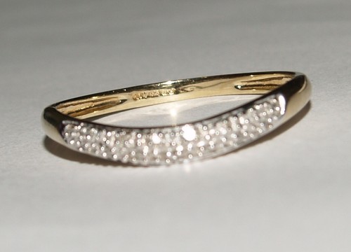 Qvc 9ct yellow gold diamond - gold,