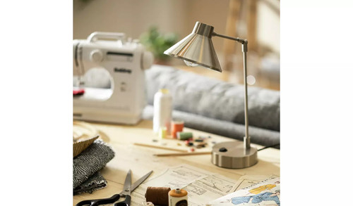 Habitat bobby metal desk - desk, lamp