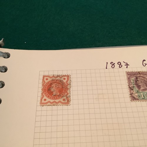 Early victorian stamps 1887 - 6,