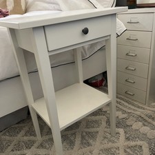 IKEA Hemnes White Wood Bedside