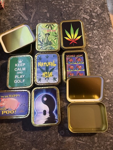 Tobacco tins - 9,