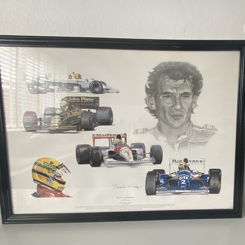 Framed ayrton senna - ayrton, 1