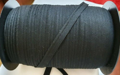 Black cotton piping - piping, cord