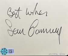 Sean Connery Signed Album Page AFTAL Authentication 1b8b4n
