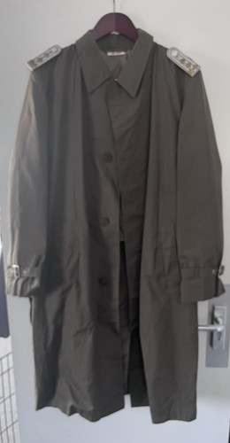 East german ddr nva raincoat - east,