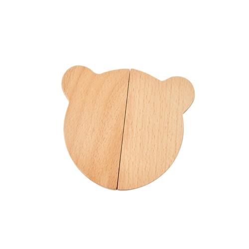 Rounded beech drawer - drawer, handles
