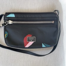 Fossil Black Printed Abstract