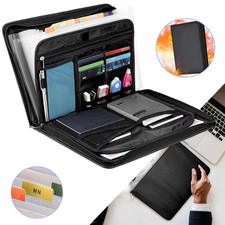 Fireproof Document Organiser File Folder A4 Document Bag with Zipper & Labels