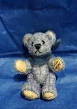 Dolls House 1/12 Scale World Of Miniature Bears Jointed Grey Teddy Bear Toy