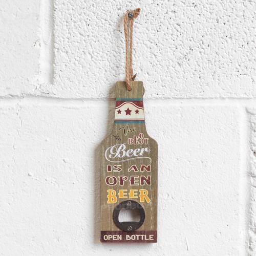 Wooden wall bottle - wall, beer