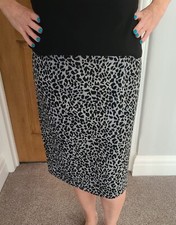 M&S ladies grey mix elasticated skirt 12R