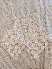 Crochet Ivory Waistcoat 10-12