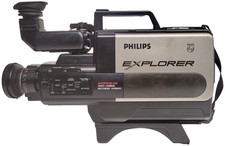 Philips VKR6850 VHS Video Camera Recorder With Carry Case Power Tested Only