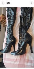 Sexy Patent Leather Boots Never Worn Size 5 Nightclub Party Boots Perfect ?