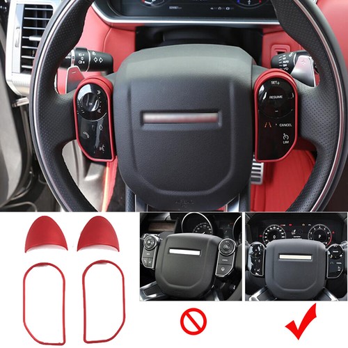 Red abs steering wheel - steering, button