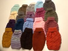 hand knitted puppy dog coat -