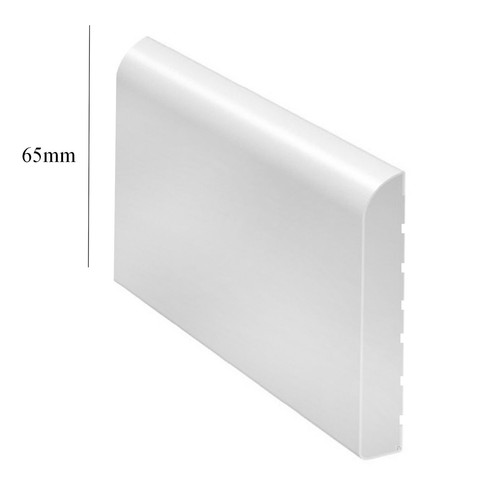White 65mm wide bullnose - 65mm,