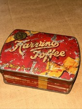 RARE ANTIQUE VINCENTS HARVINO TOFFEE SWEETS TIN 1920S