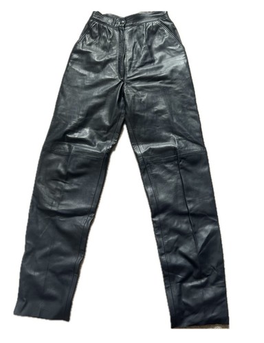 Vintage real leather trousers - vintage,