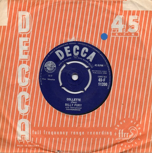 Billy fury collette - billy, baby