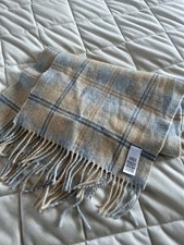 M&S Made In UK Rectangular Tartan Wool & Cashmere Scarf . MR24065