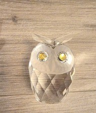 Swarovski Carved Crystal Owl Figure Woodland Friends By Max Schreck Retired